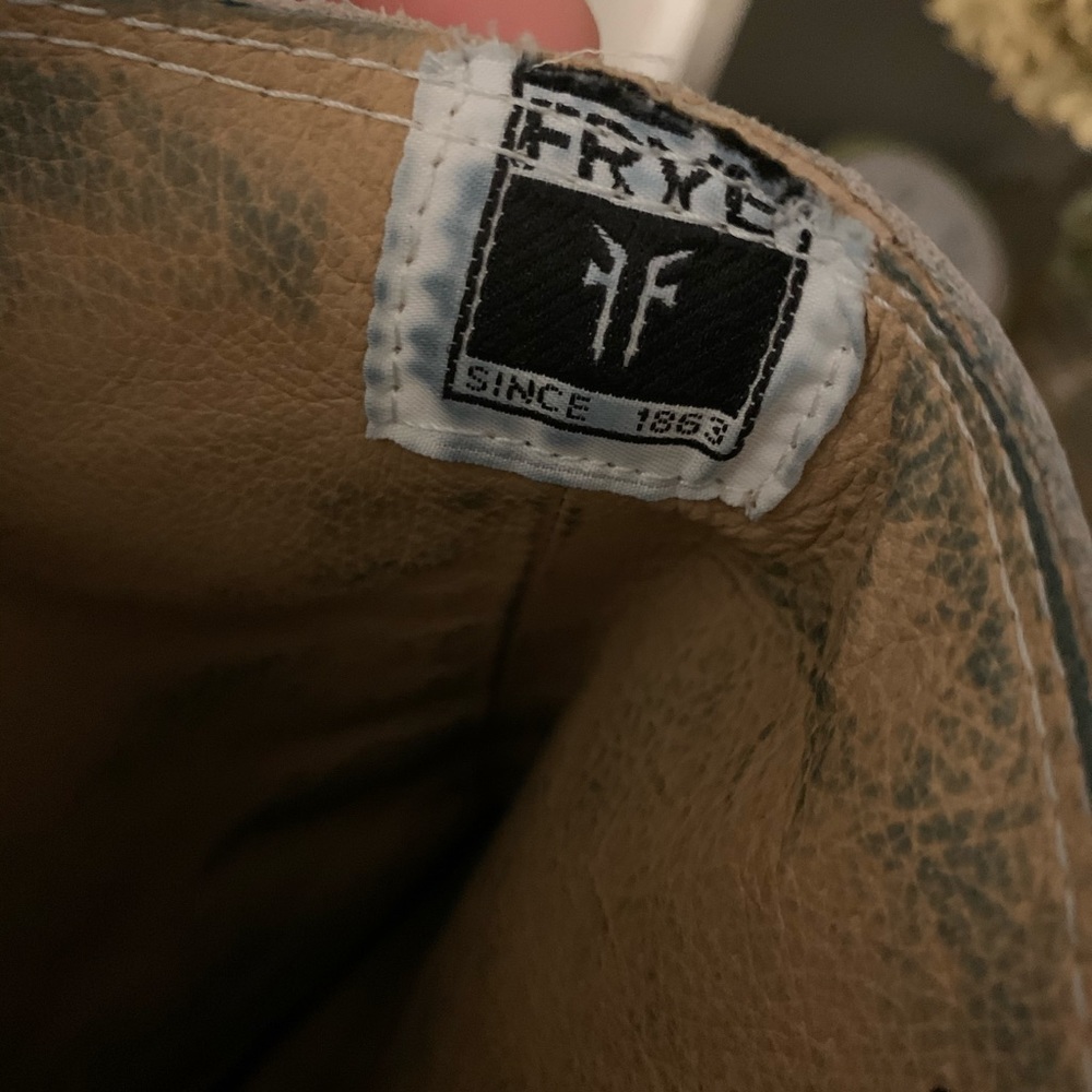 Frye mid calf boots size 6 taupe - Picture 6 of 7